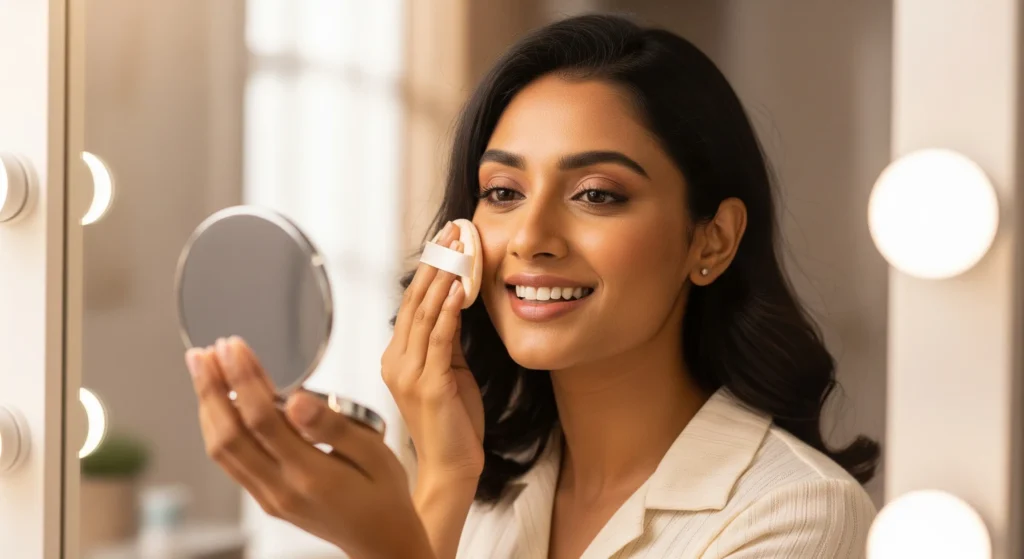 Compact powder for sensitive skin