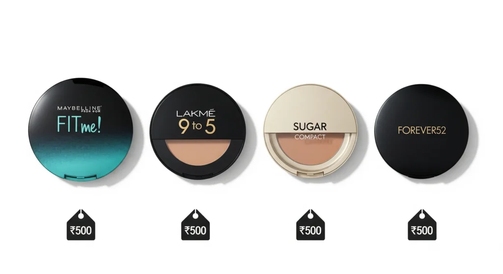 compact powder under 500