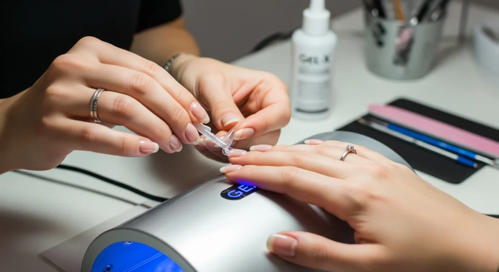 Gel X nails removal process