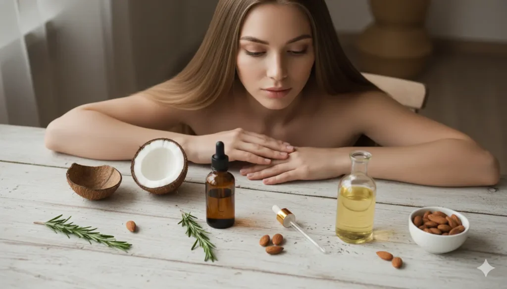 Natural hair growth oil